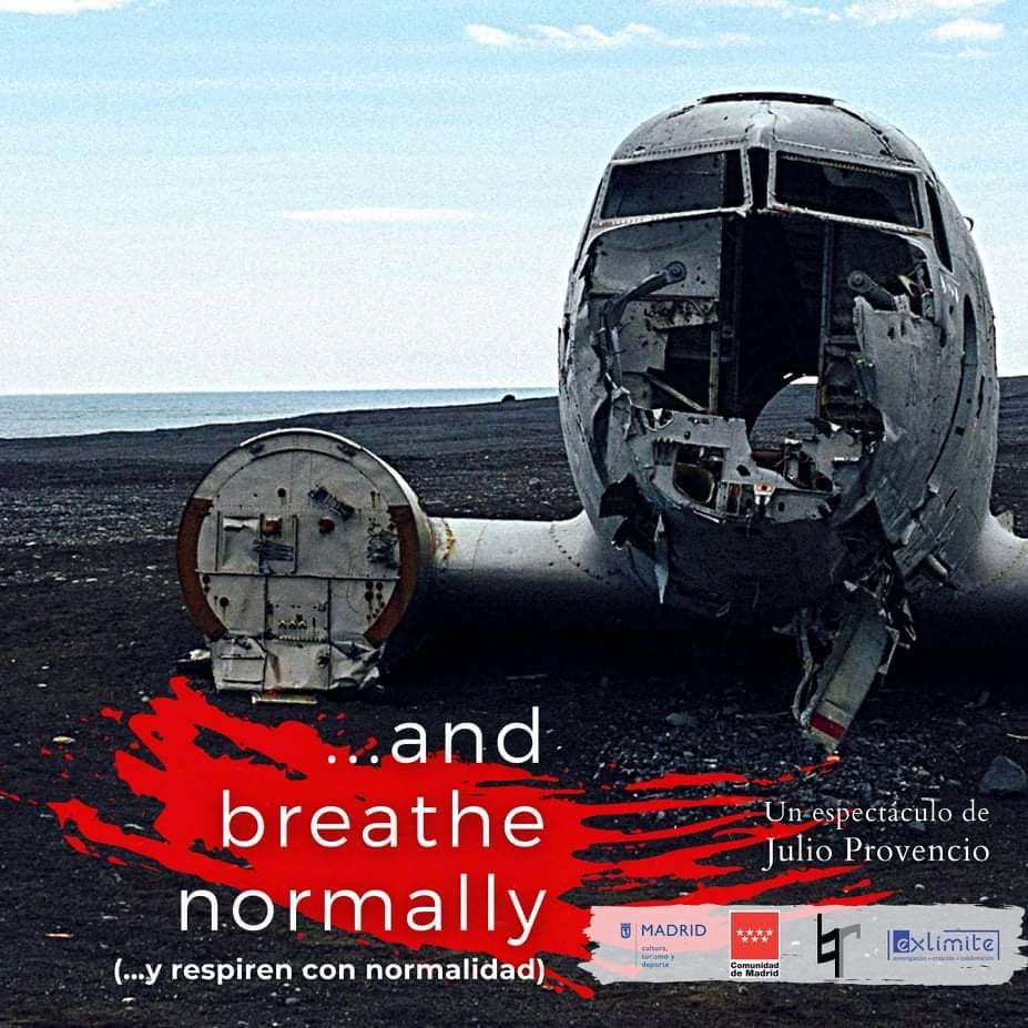 La semana que viene se estrena en el <a href="/fernangomezCCV/">Fernán Gómez CCV</a> el espectáculo “...and breathe normally (...y respiren con normalidad)” de Julio Provencio, donde participan los titulados de la RESAD Josete Corral, Yeray González, David Martínez, Sergio Torres y Manuel Benito
¡Mucha mierda!