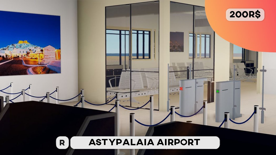 RobloxRAVAL's tweet photo. Astypalaia Airport is now officially out! Feel free to get yourself a copy at our HUB. https://t.co/qLybEWL0q0