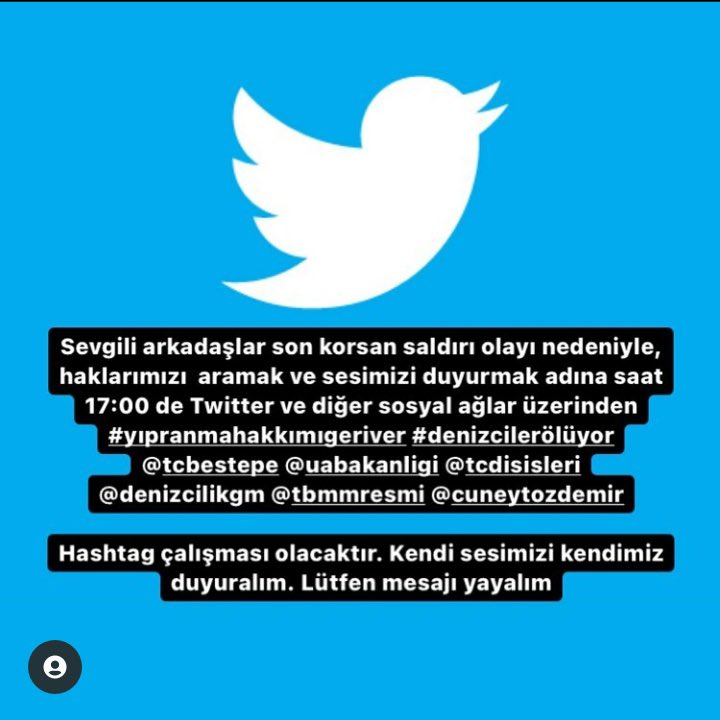 DenizcilerDA's tweet photo. 17.00 itibariyle kampanyaya bilhassa tüm denizci ve denizci aileleri olmak üzere tüm yurttaşlarımızdan
DESTEK BEKLİYORUZ https://t.co/FgPVS2FsNa