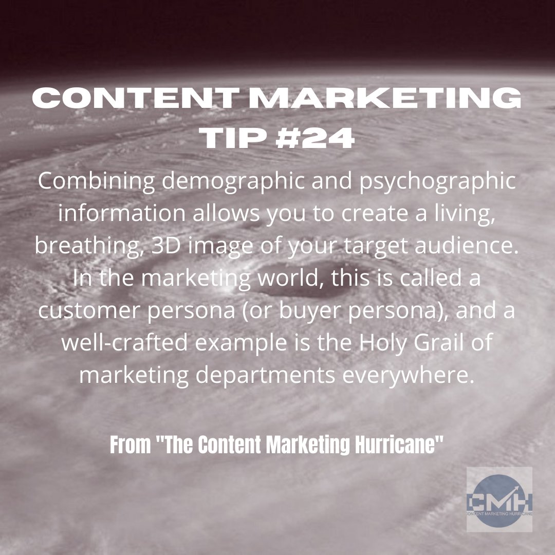 ContentClasses's tweet photo. Content Marketing Daily Tip 24: "Research allows you to create a living, breathing, 3D image of your target audience called a customer persona (or buyer persona), and a well-crafted example is the Holy Grail of marketing departments everywhere."
See https://t.co/Lpln4ICdAT https://t.co/YZtvDke6ef