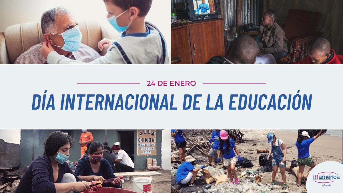iffamerica's tweet photo. En el #DíaInternacionalDeLaEducación queremos destacar que este derecho no discrimina condición, contexto, edad ni lugar. La #educación no se vive únicamente en un aula de clases, se vive en cada momento de nuestras vidas y en nuestra relación con otros. #COVID19 https://t.co/pFBtw05b9v
