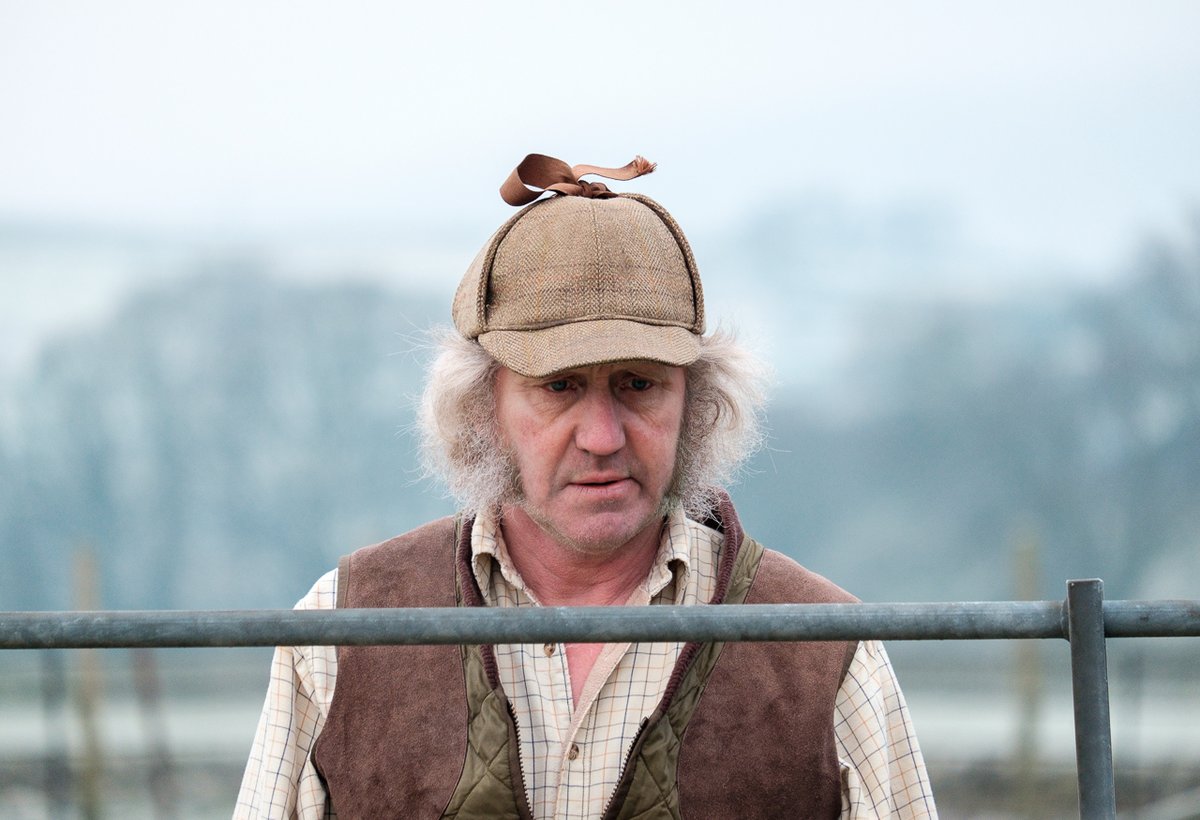 The temperature is around -4C, so Andy Fawbert has done another button up on his shirt