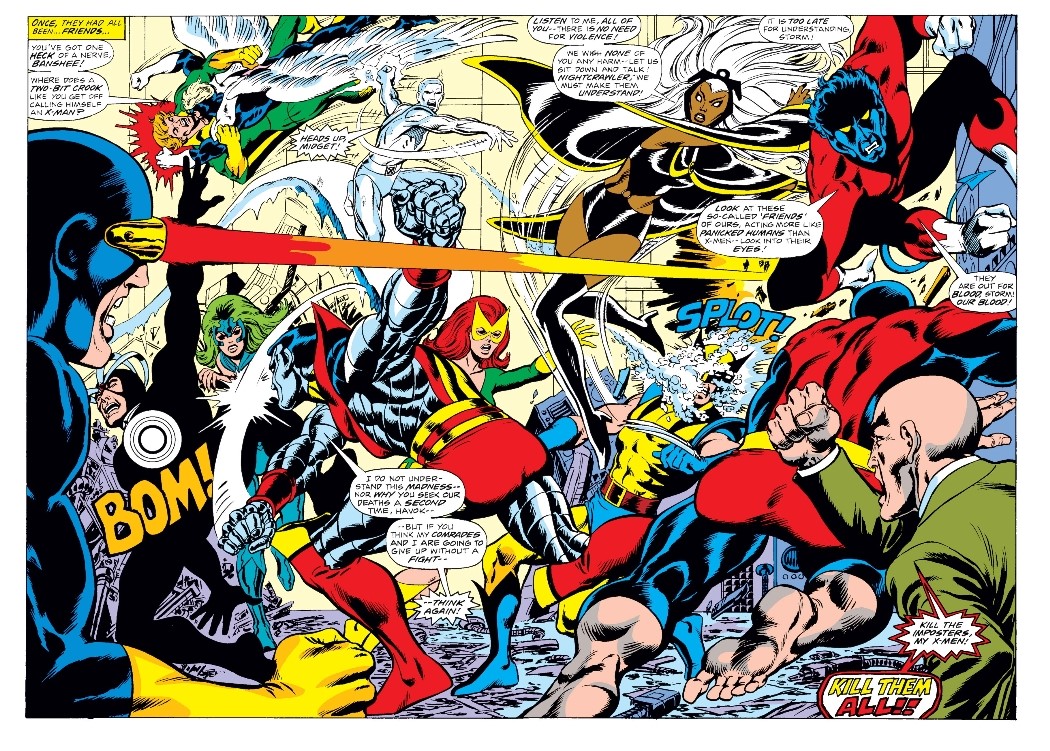 Though Claremont tends to play things very loose with structure, in his early years on UXM he does quite frequently use a common screenwriting technique in which the plot reverses upon itself at roughly the halfway point of each story arc (large or small).  #xmen 1/6