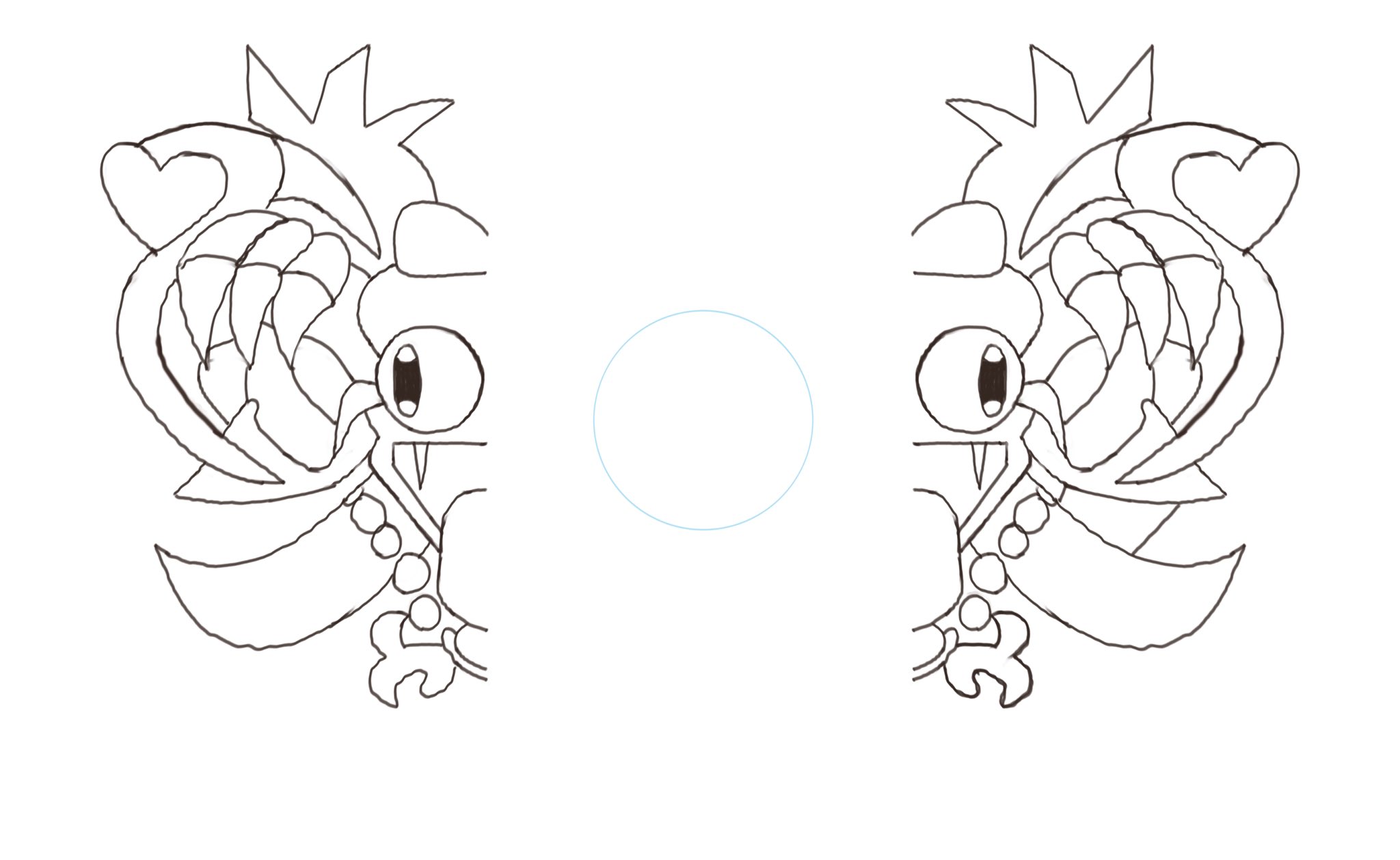 トヘトへ 下書きです 満足出来る絵が描けずにむしゃくしゃしていたら マルクソウルを描こうとしていました パソコンで無料で使える良いペイントツールがありましたら ぜひ教えてください 探しても中々ピンと来ませんでした イラスト