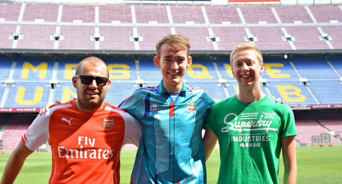 Trip 2; September 2014Barcelona 2-0 Athletic Bilbao Notes: Had a few shirts to choose from here  bought a shirt at the stadium, but wore vintage to the match and then a classic kappa for the stadium tour  Barça wore the Senyara for the match (even though it was at home)