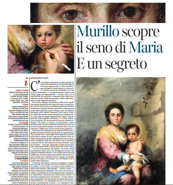 @edosassi su @La_Lettura di questa settimana ci porta alla scoperta di una delle opere più belle dalla #collezioneCorsini @BarberiniCorsin, la #Madonnadellatte o #Madonnazingara di #Murillo. In corso un #restauro ricco di novità #vivalalettura