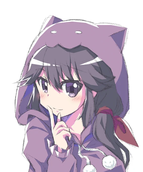 止まらない猫耳パーカー 