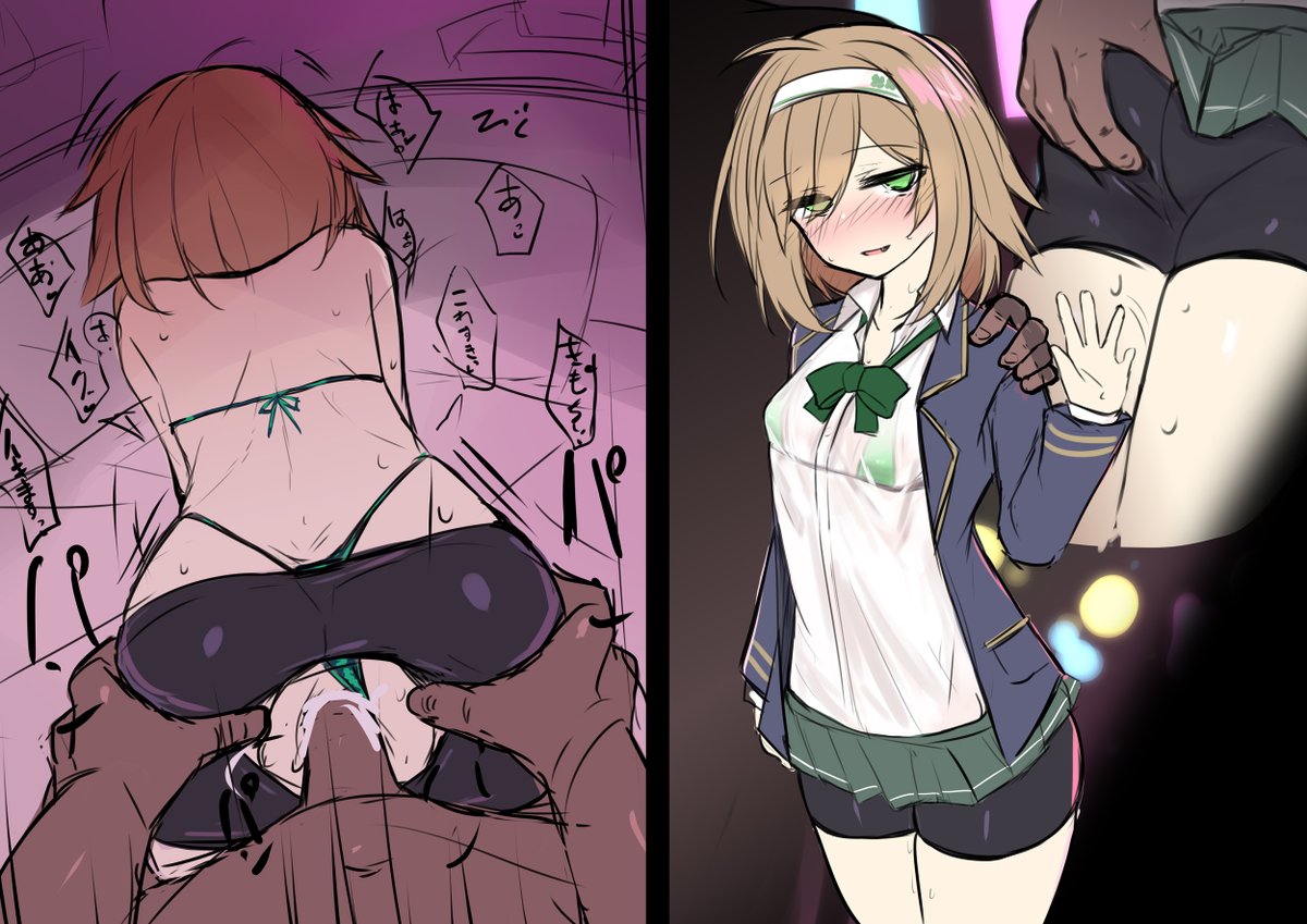 ktn_kuta's tweet photo. 【R-18】コスプレの似合うあの子が調教されたりあどけない笑顔が可愛いあの子が知らない男に肩抱かれてホテル街に消えたり明るいアイドルクラスメイトなあの子のハメ撮りが流れてきたり寡黙文学美少女なあの子が都合のいいセフレにされてたりするはずないやつが描きたい色付きよその子えろラフ部です https://t.co/VYcPZv2Uli