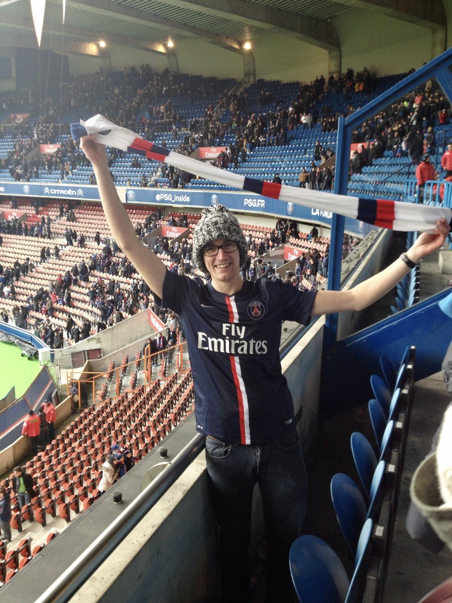 Trip 3; January 2015PSG 4-2 Evian Notes: The shirt was a present from my 2 best mates. This picture was the only time I showed off the shirt because Paris in January is flipping cold 