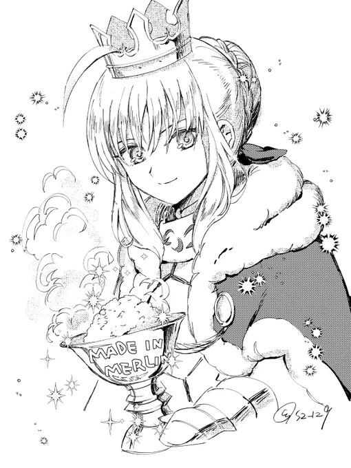 特に必要性はないし似た様なブラシ既に配布されてるんだけど、自分でも作ってみたかったのでキラキラチカチカする散布ブラシを無駄に3種類くらい作って遊んでいました
あっ、この絵2種類しか使ってねえわ 