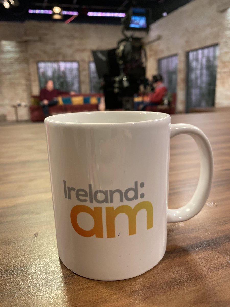 It’s tea time ☕️ Tweet <a href="/theirelandammug/">The Ireland AM Mug</a> when you spot me on the <a href="/IrelandAMVMTV/">Ireland AM</a> set...#IrlAM