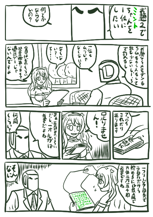 きーびぃ 草 霊 去年の人気投票の時のパロ漫画 ちょくちょく話題にあがるオルガ フリージア 団長との比較にどうぞ フラワーナイトガールイラスト