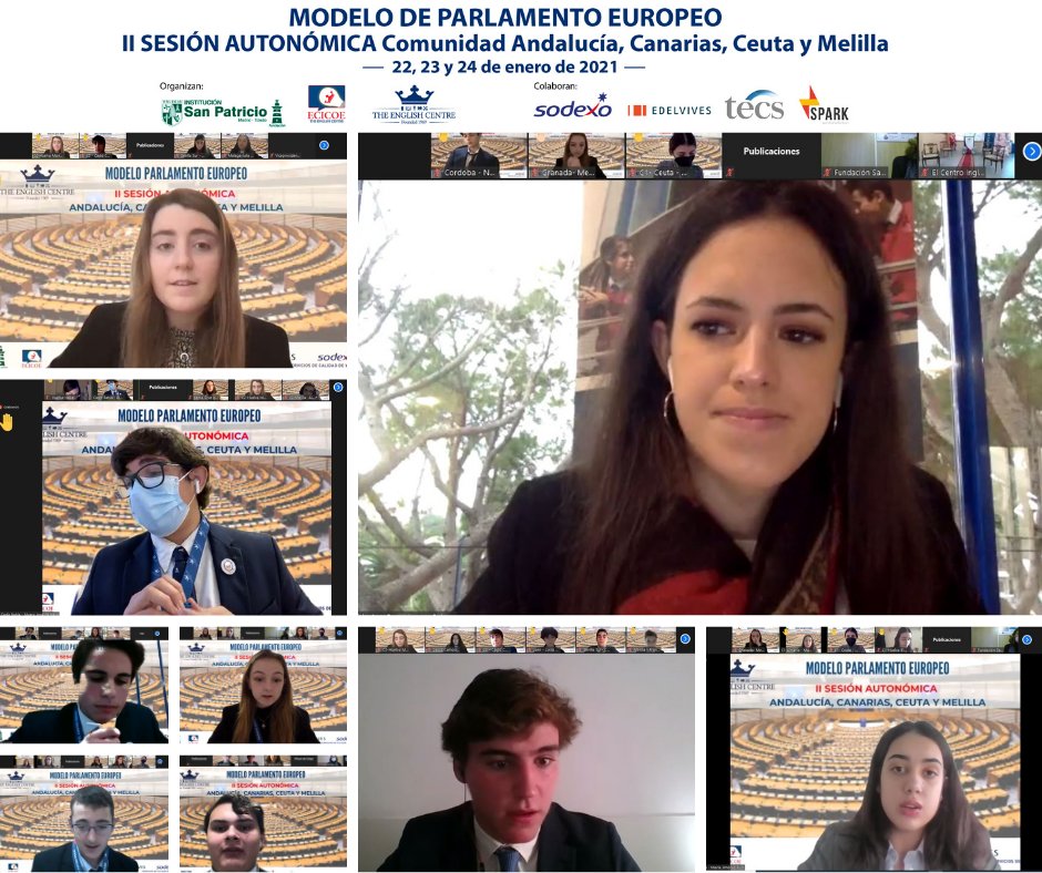 Hoy ha comenzado la Asamblea General de la II Sesión Autonómica de Andalucía, Canarias, Ceuta y Melilla del Modelo de Parlamento Europeo #IIMEPECI <a href="/FundSanPatricio/">FundacionSanPatricio</a> 
¡Todos muy ilusionados debaten sus resoluciones en pleno!