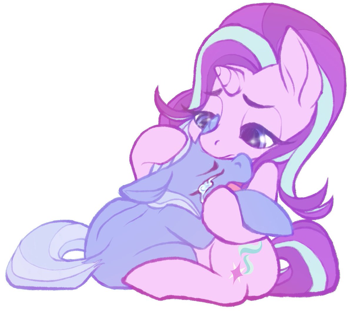 Skittle_Horse's tweet photo. @VyletPony I heard from you like the sad girlfriends a little bit, so have some emotional support horses
#mlp #MyLittlePonyFriendshipIsMagic #mlpfim
#oc #flutterdoodles #starlightglimmer #trixielulamoon https://t.co/pD5qtjqDok