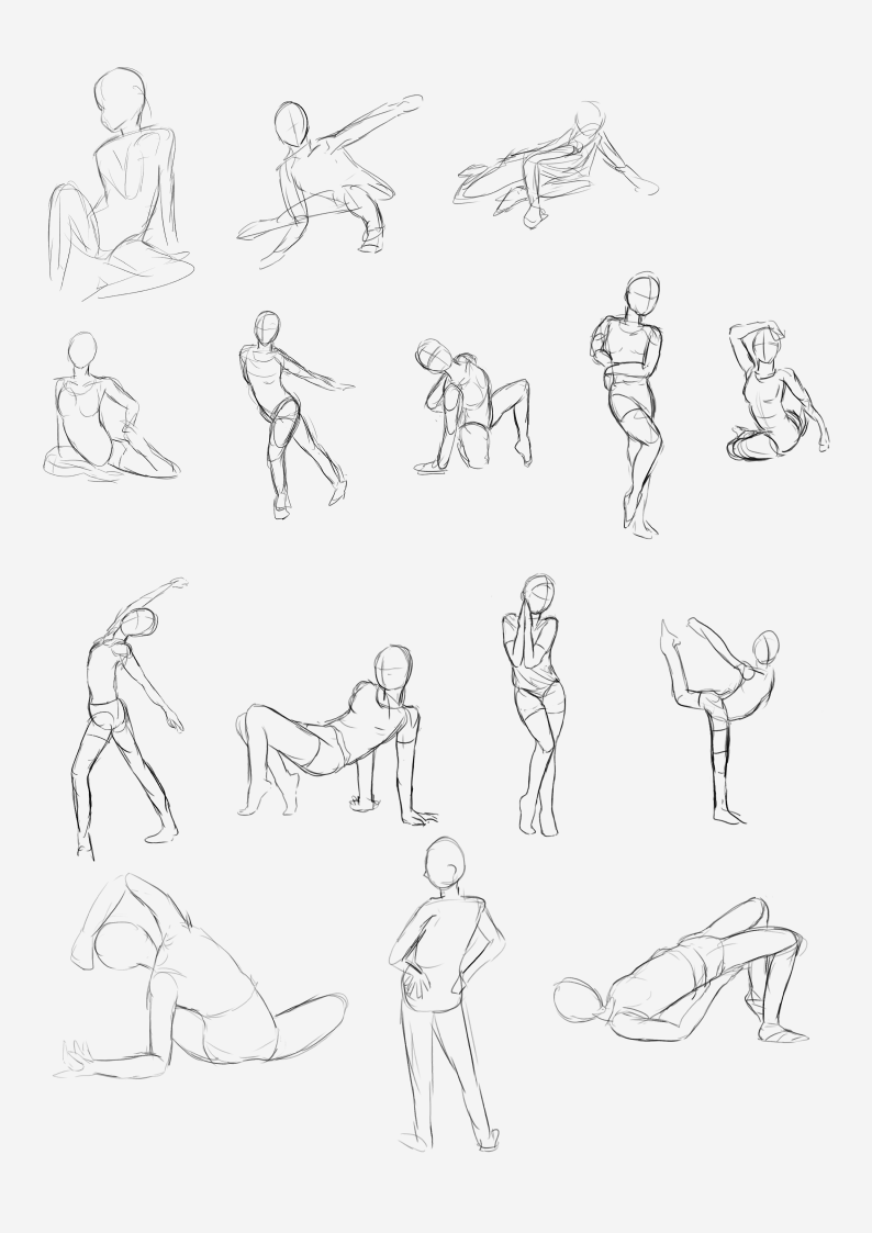 #1 Gesture drawings (30min)
Last time i did timed gestures was back in school 👀
it felt kinda refreshing gonna keep up with it 😤 