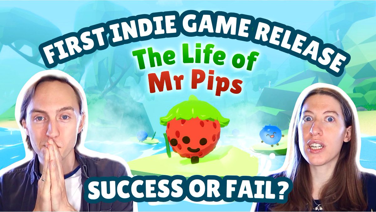 Was our Indie game launch of "The Life of Mr Pips" a success? 🤔 

In our latest devlog, we share all about how our launch went &amp; sales numbers with some tips and tricks, plus a nice Q&amp;A at the end. 😊🍓💙

→ ❤ youtu.be/BZY38BdgluU

#gamedev #indiedev #devlog #madewithunity