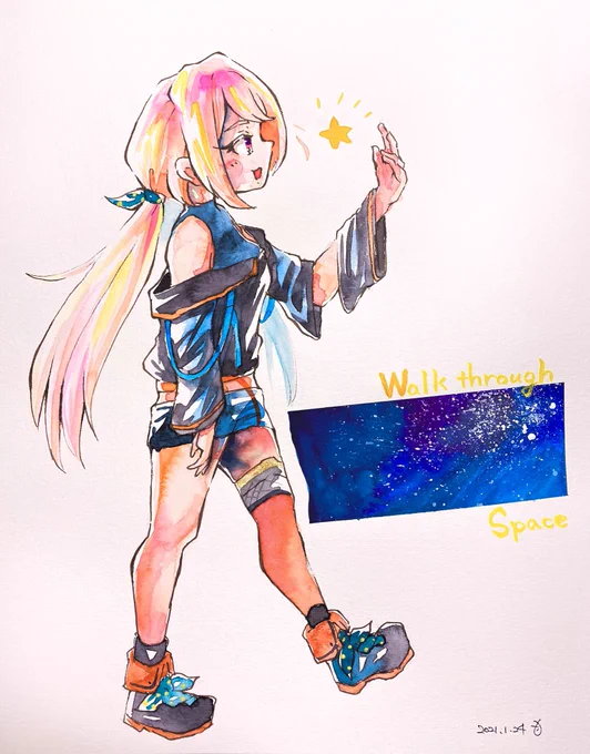 #ななみりうむ 
Walk through space. 