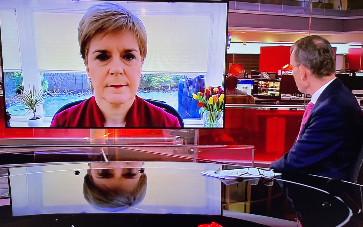 tradasro's tweet photo. #marr goes with why has Scotland been slower with the vaccine roll out than England? Scotland has been following the Joint Committee on Vaccination and Immunisation Group advice to first vaccinate the vulnerable in care homes - 95% complete! How many completed in England Andrew? https://t.co/VFquqsLu4D