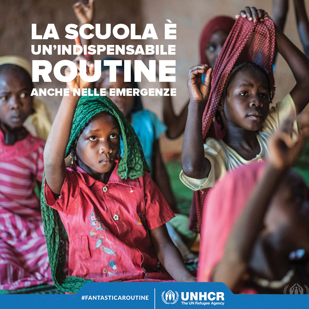 Quanto ci manca la nostra quotidianità? Vorremmo tutti vedere i nostri figli andare a scuola perché senza istruzione nessun bambino può avere un futuro. Da oggi tutti possiamo sostenere la campagna #FantasticaRoutine di <a href="/UNHCRItalia/">UNHCR Italia</a>, manda un sms al 45588. bit.ly/Unhcr21