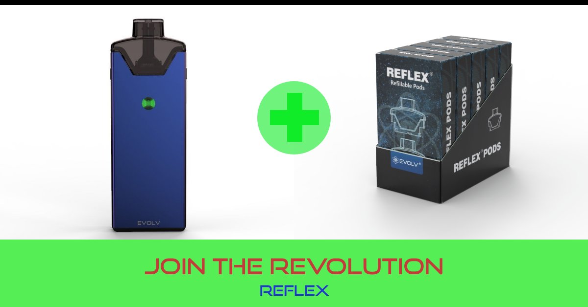 Stealthvape1's tweet photo. Reflex.
Revolutionary DNA Technology from Evolv.
Using computers and science to work just like a cigarette, Reflex consistently delivers.
https://t.co/rwmB580RSx
#vape #dnaboard #dnamod #evolv #stealthvapeUK #evolvreflex #reflex #reflexpod https://t.co/aC2UYYa8L3
