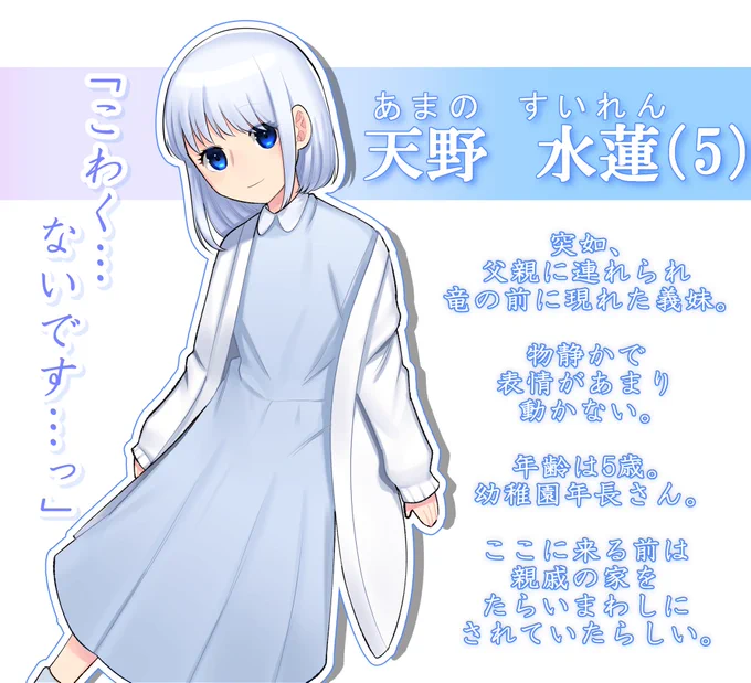 突如現れた
年の離れた義妹の話
「キャラ紹介」
#とと妹 #蛇尾竜頭 