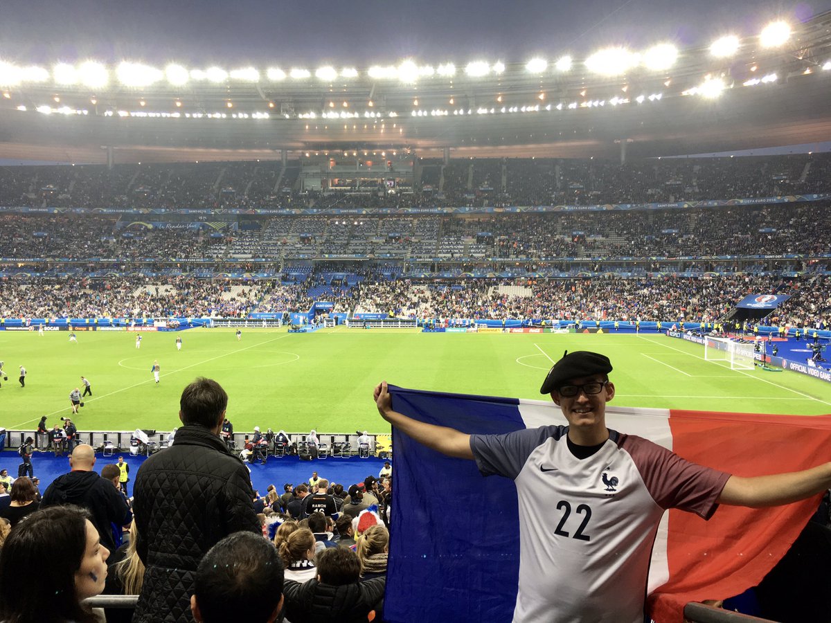 Trip 6; July 2016France 5-2 Iceland (Paris) Notes: The third Euro 2016 match I attended; quarter final. This was the match that was 'meant' to be France vs England, but England were beaten in the round of 16 by Iceland 