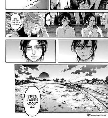 Remember when everyone doubted Eren she reminded them that he loved them all, she was not wrong, she has good understanding skills