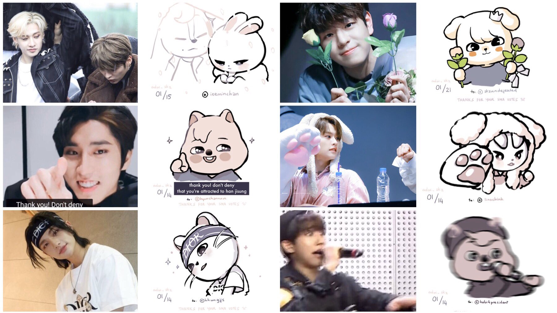 SKZOO раскраска Stray Kids