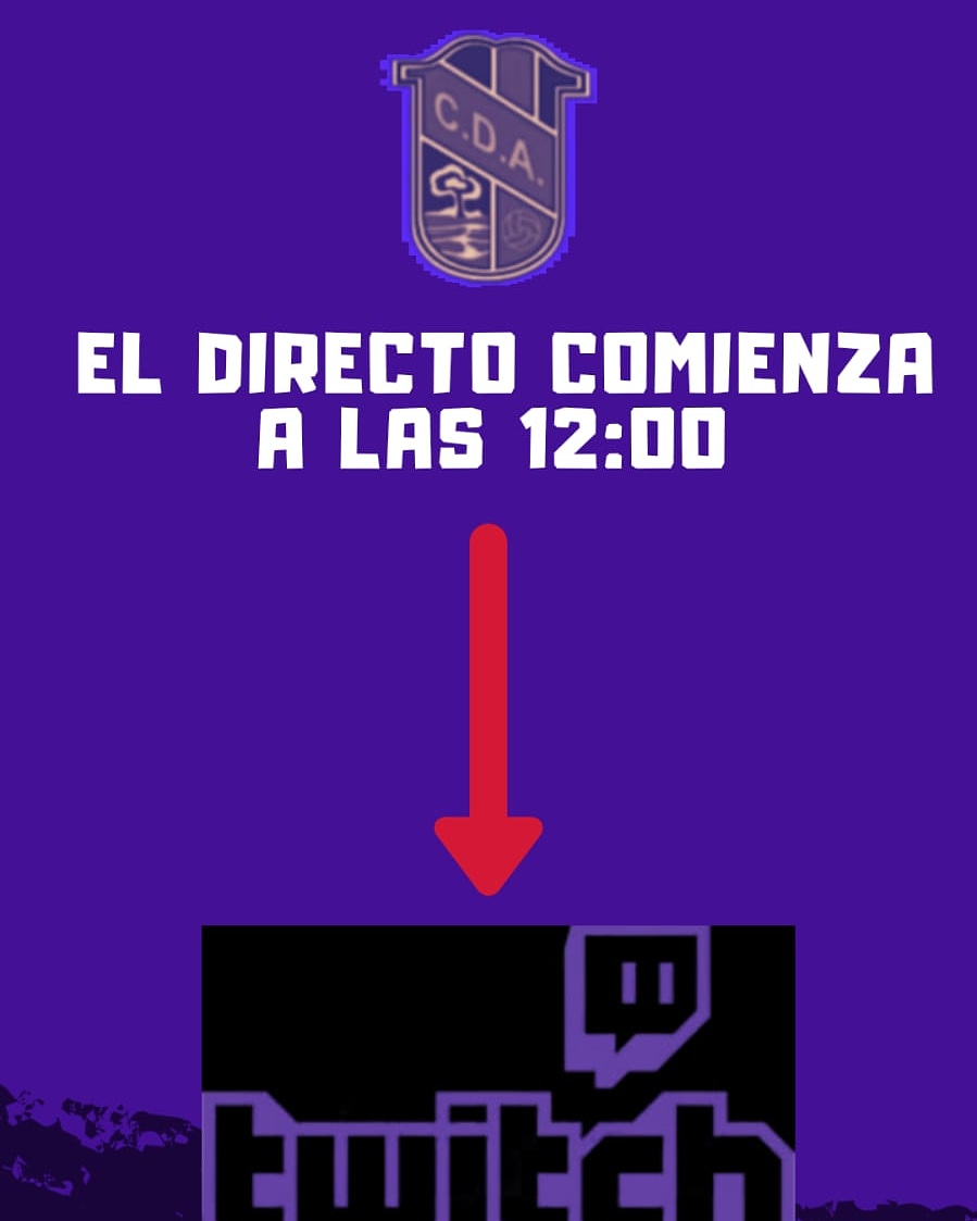 💥EL PARTIDO SERÁ RETRANSMITIDO EN DIRECTO💥

CANAL DE TWITCH: Botonroj0

#SOMOSELEQUIPODELPUEBLO