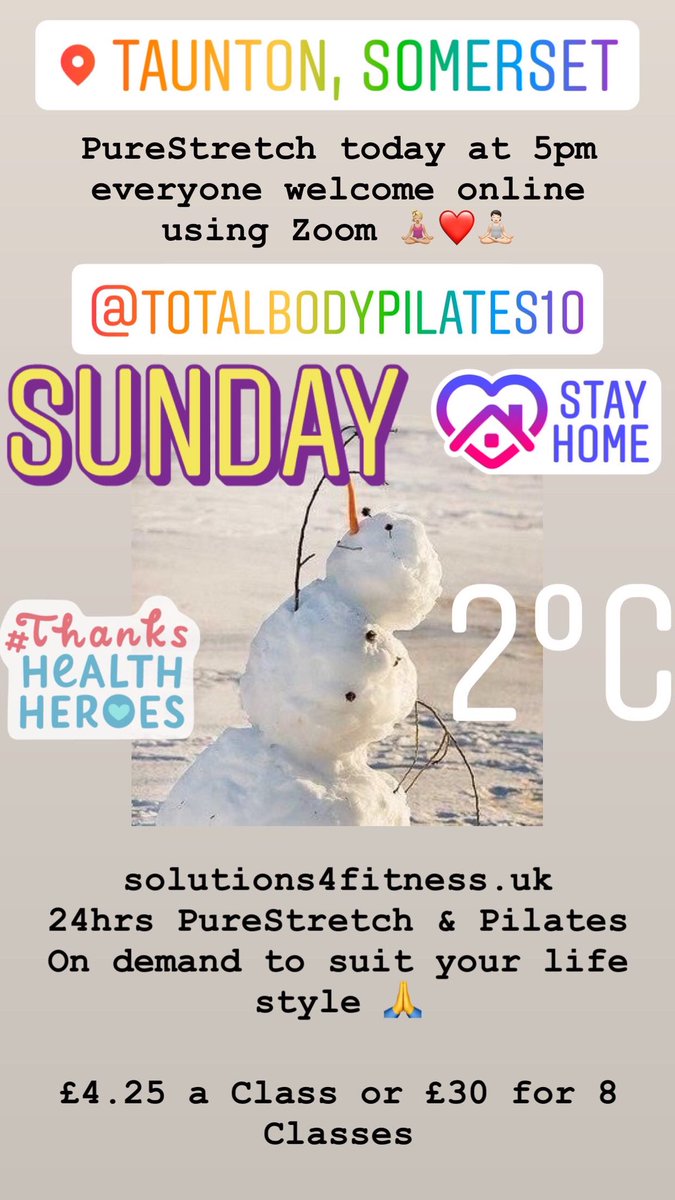 tauntonpilates's tweet photo. PureStretch today at 5pm everyone welcome 🙏 #Taunton #Somerset #england #purestretch #pliates #FitnessMotivation @tauntonpilates https://t.co/KrmF1Osi40 https://t.co/Dgo7qvGac5
