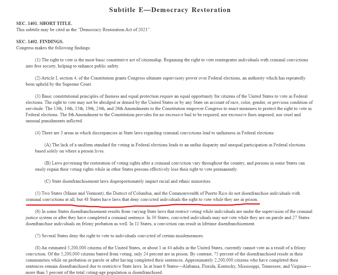 And here they are saying people who ignore the law and are convicted for breaking the law should still be allowed to vote federally at the least. This is pretty much letting the crazies run the asylum here.