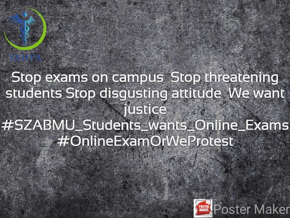 laibasiyal's tweet photo. All the syllabus is covered using online system then why not exams??
#OnlineExamOrWeProtest
#SZABMU_Students_wants_Online_Exams
@Shafqat_Mahmood  @jakramaimc 
@fslsltn
@ShahzadYunasPTI https://t.co/wUJlAWKfkF