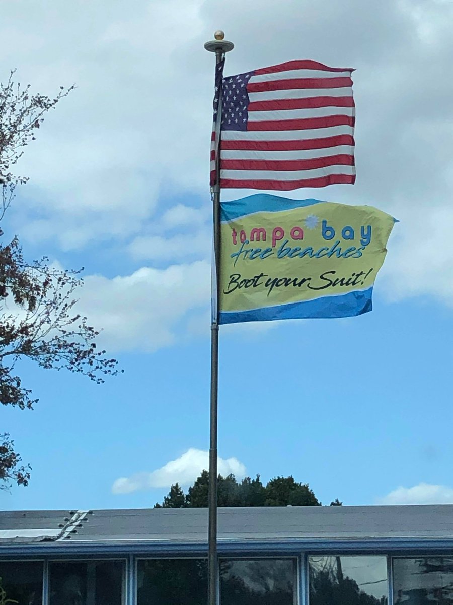 Tampa Bay Free Beaches are now flying their colors.  Your support is appreciated.  Join us at tampabayfreebeaches.com and keep up to date