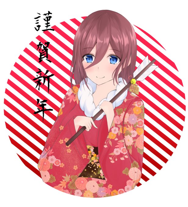 NasaさんがTwitterに投稿した中野三玖(五等分の花嫁)のイラスト。