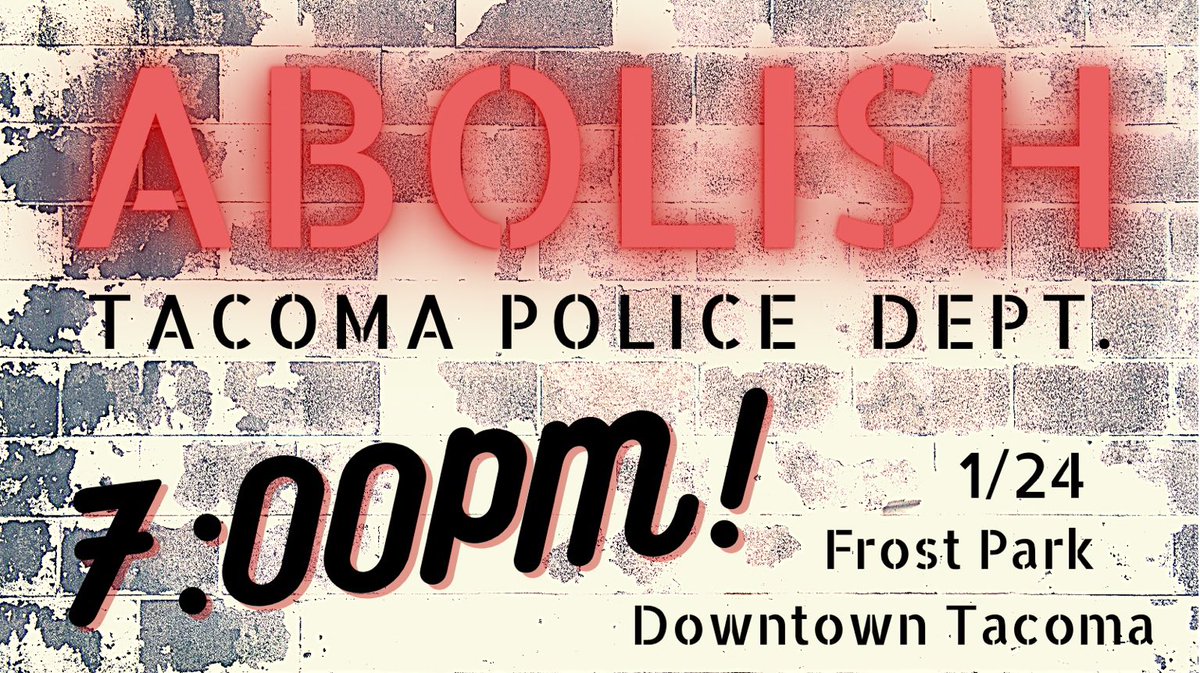 whisper_web's tweet photo. #Tacoma Frost Park. Tonight (Sun). 7pm.

Calling all PNW! Tacoma PD just ran over someone in their car. Let’s make this a big one!

#WCWW #AbolishThePolice #GetOut #DABestEvents #Tacomaprotest https://t.co/SJh8VEHrcZ