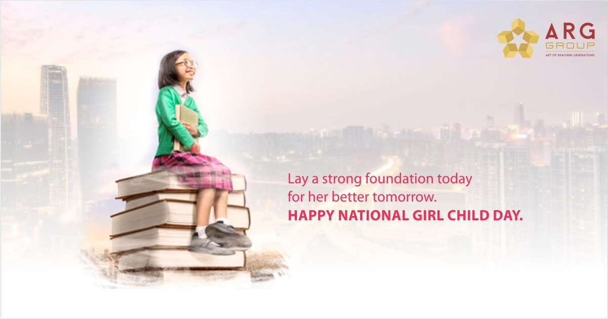 arggroupjpr's tweet photo. Happy National Girl Child Day
#argbuilders #arggroup #realestate #realestatesales #realestateindia #builders #buildersofinsta #buildyourempire #developers #contruction  #blessings 
#happynationalgirlchildday #girlchildday #nationalgirlchildday #girlchild #girl #power #girlpower https://t.co/ZRcyQVx0qs