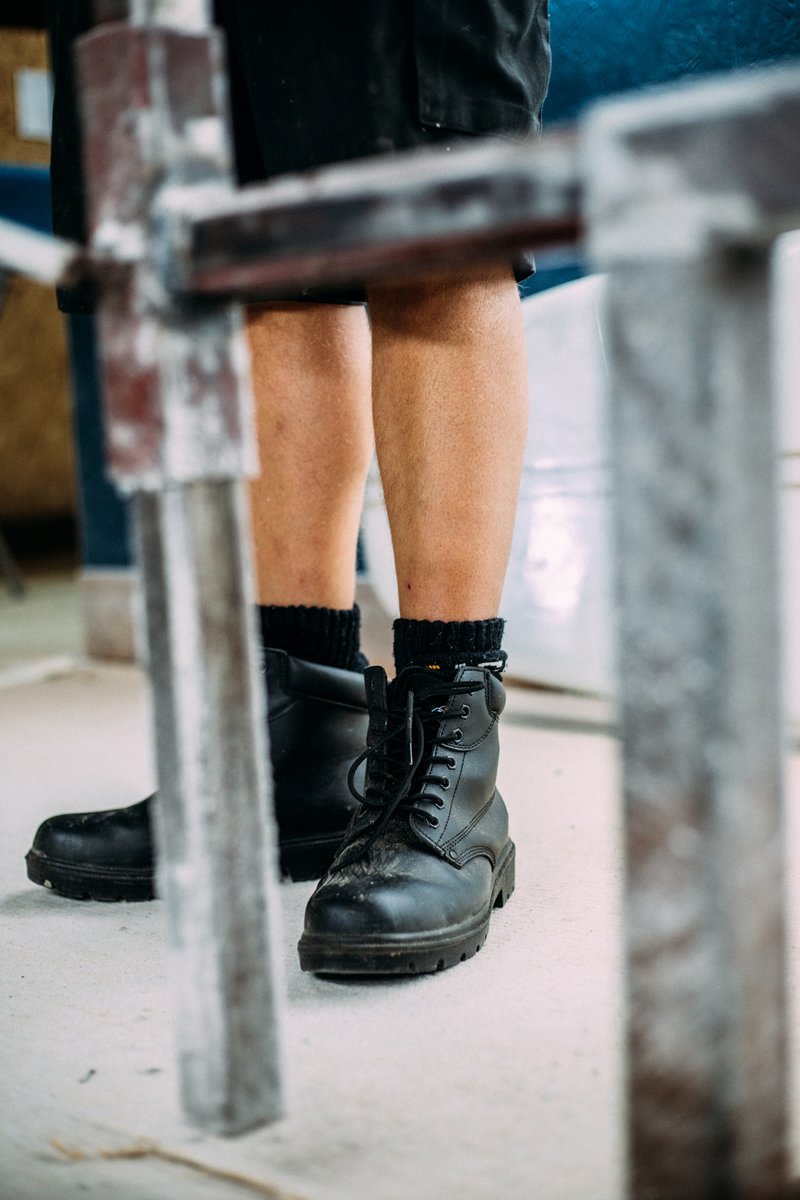 Essential are a pair of safety boots, Safety first and comfy on your feet. 📸@stockwell