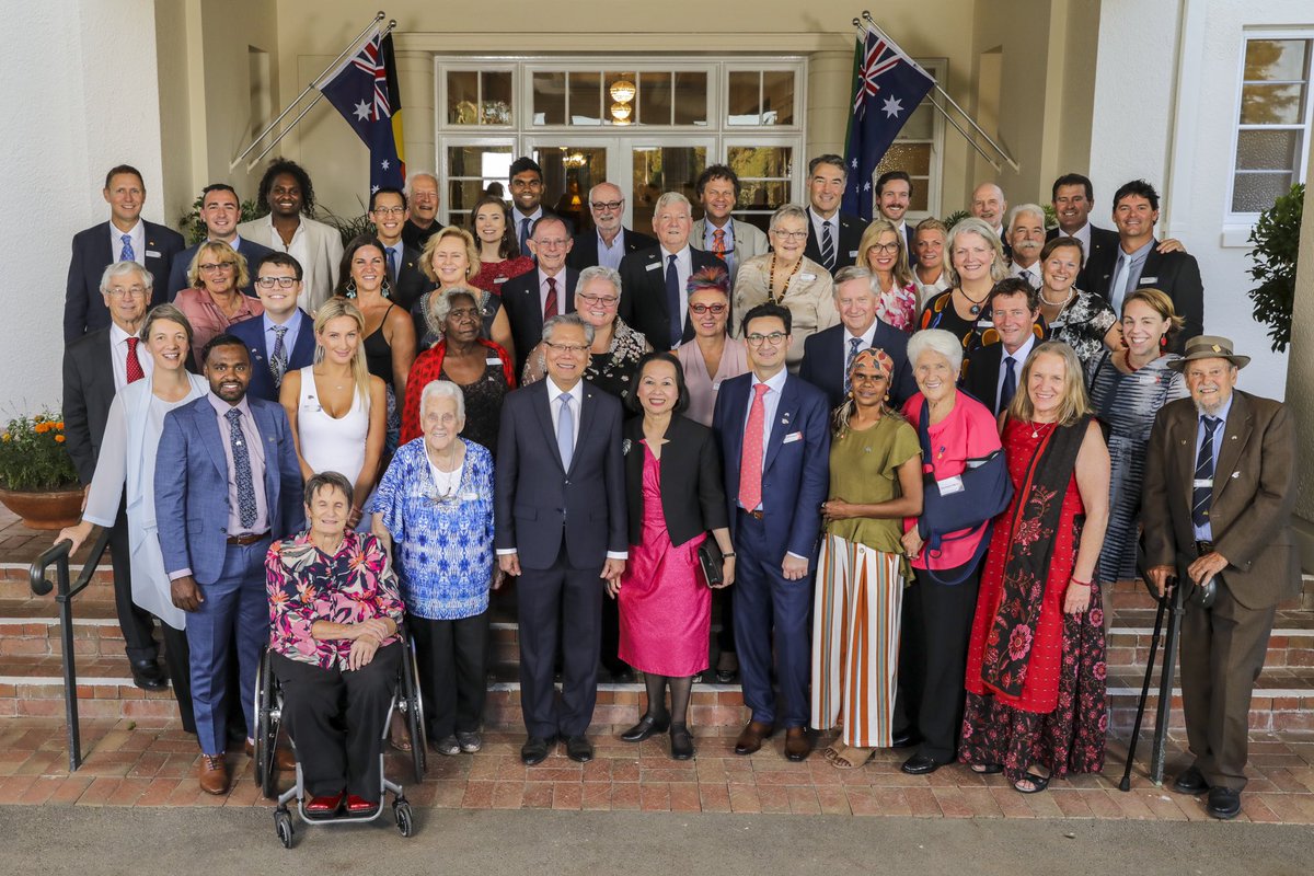 One year ago today. Hanging with Mark Taylor and a bunch of other Aussie legends at the Governors house. Hard to believe.