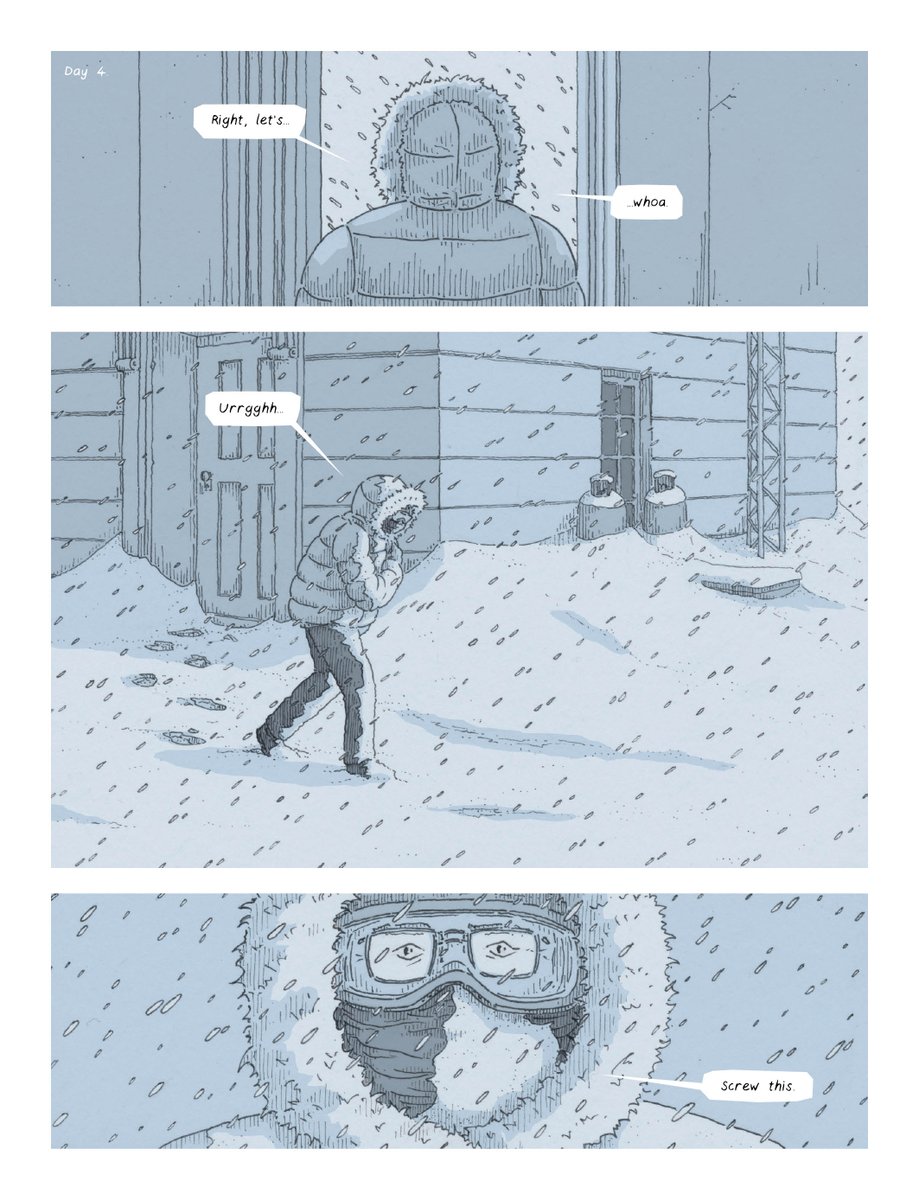 Couple of weather appropriate pages from BRITISH ICE. 