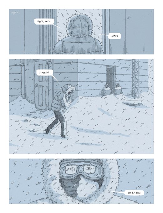 Couple of weather appropriate pages from BRITISH ICE. 