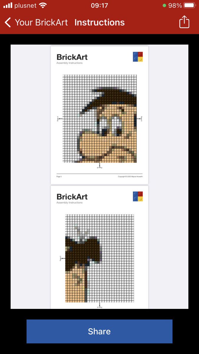brickartapp's tweet photo. Instructions on how to build a #legomosaic of #fredflintstone created with BrickArt https://t.co/fgr5Oi5bBa #LEGO #pixelart https://t.co/e087H61oIV