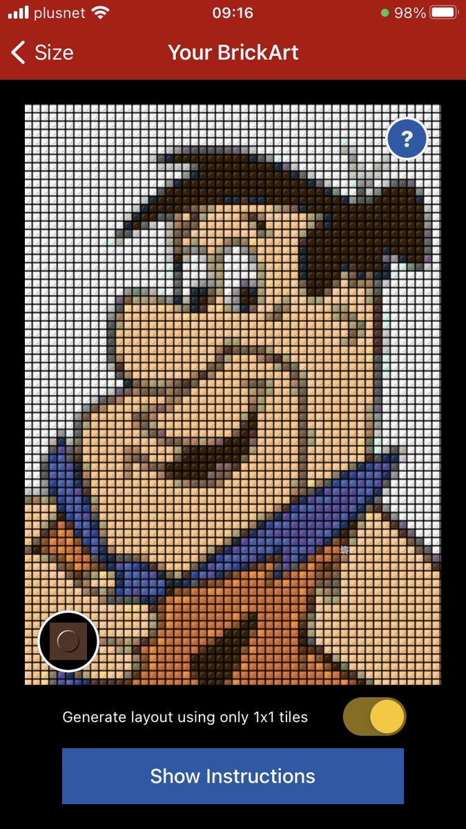 brickartapp's tweet photo. Instructions on how to build a #legomosaic of #fredflintstone created with BrickArt https://t.co/fgr5Oi5bBa #LEGO #pixelart https://t.co/e087H61oIV
