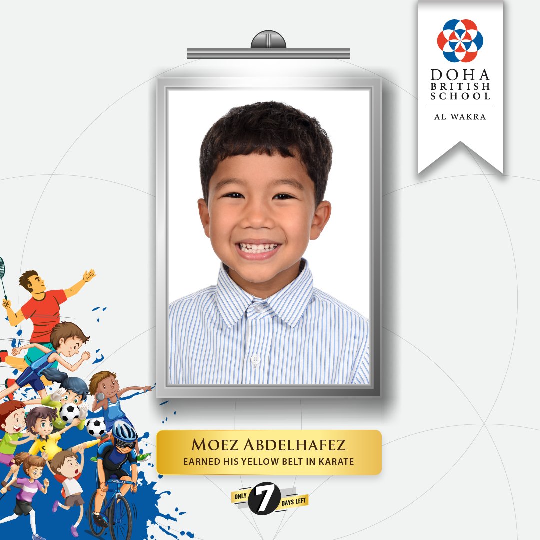 DBSWakra's tweet image. Today, we begin our countdown to the celebration of the Sports Week in #DBSWakra, featuring our students Moez and Yazan. #SportsWeek