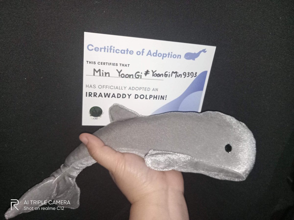 Mo99Mo0's tweet photo. Dear YoonGi
I really miss you
I adopted IRRAWADDY DOLPHIN for your birthday
I love you more than I can say Min PD 💙
@BTS_twt
#toMinYoonGi
#toSUGA https://t.co/5PcyRgvY2S