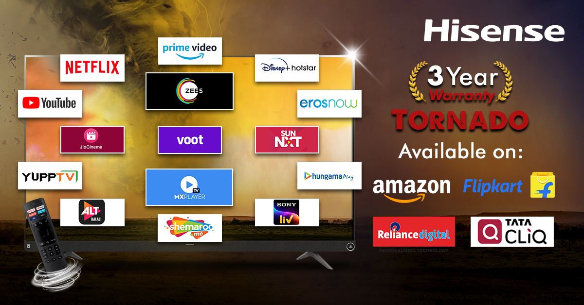 Hisense India Official on Twitter "With the 3 year warranty, Hisense