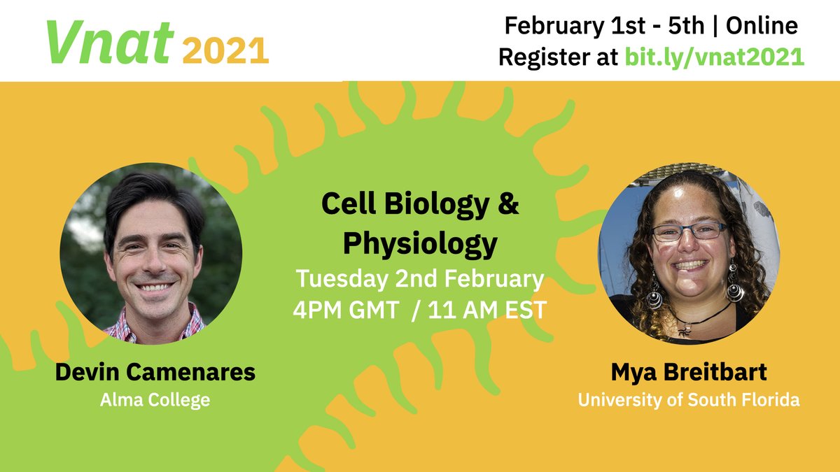 Speaker Announcement: On Tuesday 2nd Feb @virome_girl and Devin Camenares will present on a Vnat phage and a Vnat plasmid. Register at bit.ly/vnat2021!