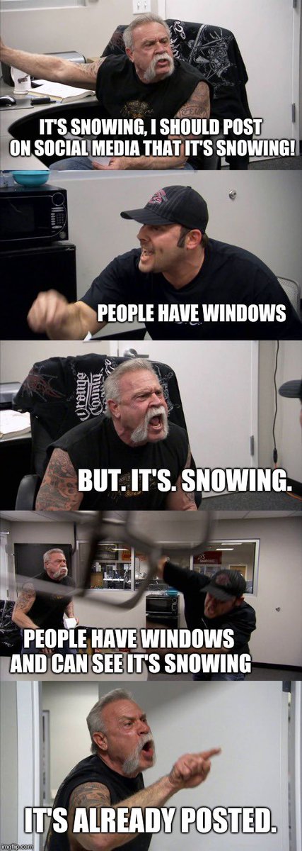 poppunkkp's tweet photo. Everyone’s social media today #snow https://t.co/9NmcL4EoBJ