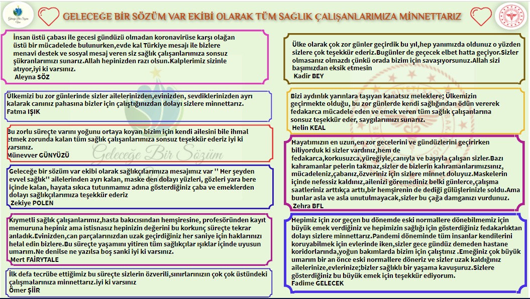 #Geleceğebirsözümvar E twining proje ekibimiz sağlık çalışanlarına minnetlerini sunan bir mektup yazdı. <a href="/ziyaselcuk/">Ziya Selçuk</a> <a href="/drfahrettinkoca/">Dr. Fahrettin Koca</a> <a href="/Burdurvalilik/">T.C. Burdur Valiliği</a> <a href="/BurdurSagMud/">BURDUR İL SAĞLIK MÜD</a> <a href="/bucakmem/">Bucak İlçe Milli Eğitim Müdürlüğü</a> <a href="/Bucakbld/">Bucak Belediyesi</a> <a href="/BurdurilMEM/">Burdur İl Milli Eğitim Müdürlüğü</a> <a href="/emrecay55/">Emre ÇAY</a> <a href="/nesetyazar/">Neşet YAZAR</a> @mmuraterk