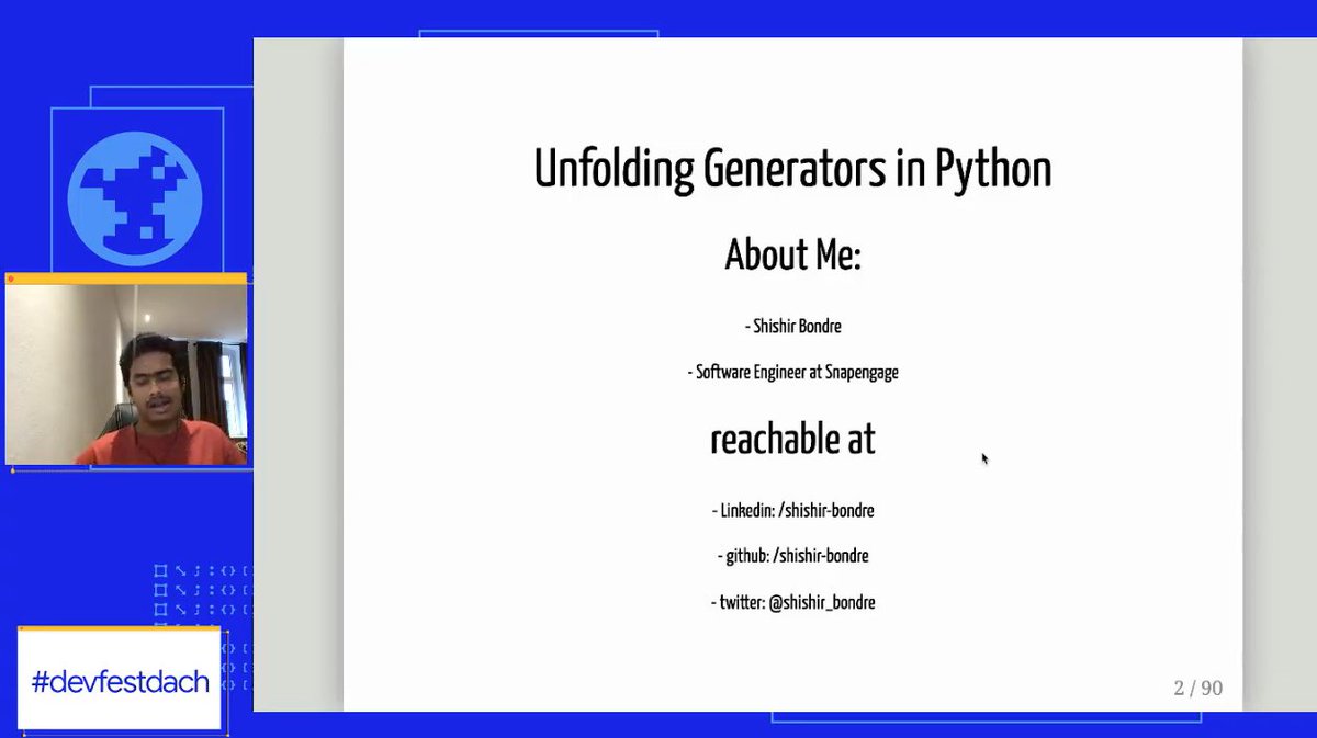 patischerbatsky's tweet photo. #DevFestDACH - Session 3 in Track 1 with @Go_Haimchen
"Code like a child" π and Track 2 with @shishir_bondre. #gdg #googledevelopergroups https://t.co/N64Ld15RNL