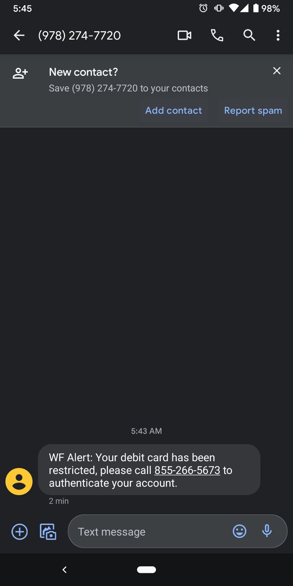 JenniferLThiel's tweet photo. @Ask_WellsFargo is this an actual alert from you all? No email or information when I log into my account so I'm suspicious https://t.co/Ej9Y1mPyhG
